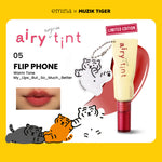 Emina Airy Surprise Tint x Muzik Tiger 3 g + Keychain - Lip Tint Ringan, Longlasting, Tahan Lama, Waterproof