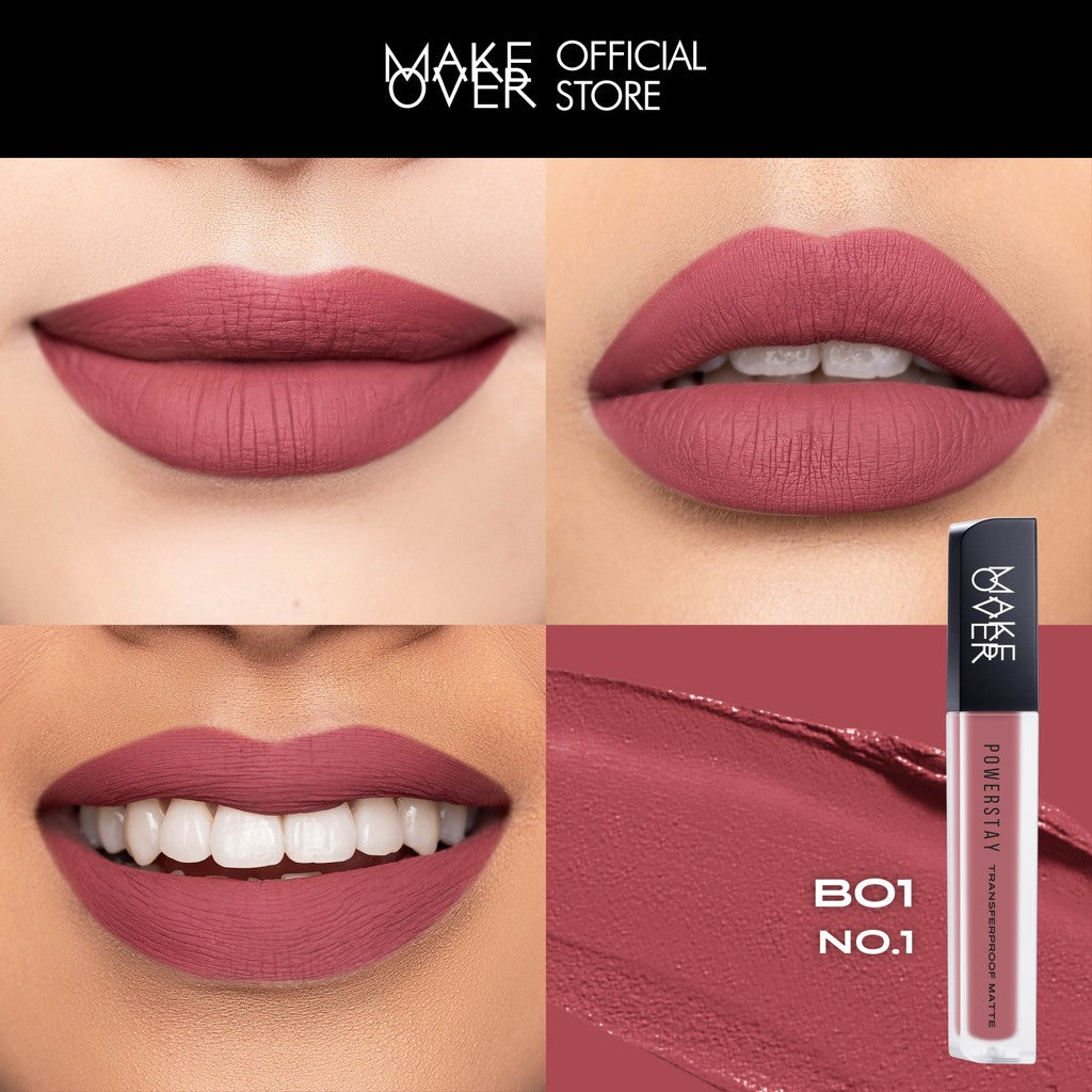 [ SPECIAL PRICE ] MAKE OVER Powerstay Transferproof Matte Lip Cream