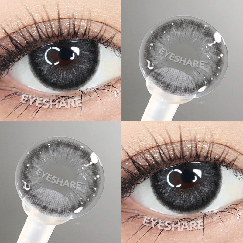 Eyeshare Softlens Big Eyes SAHARA Brown 1Pasang Lensa Kontak 14.5mm Gray Softlen
