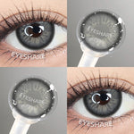 Eyeshare Softlens Big Eyes SAHARA Brown 1Pasang Lensa Kontak 14.5mm Gray Softlen