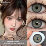 Eyeshare Softlens Big Eyes SAHARA Brown 1Pasang Lensa Kontak 14.5mm Gray Softlen