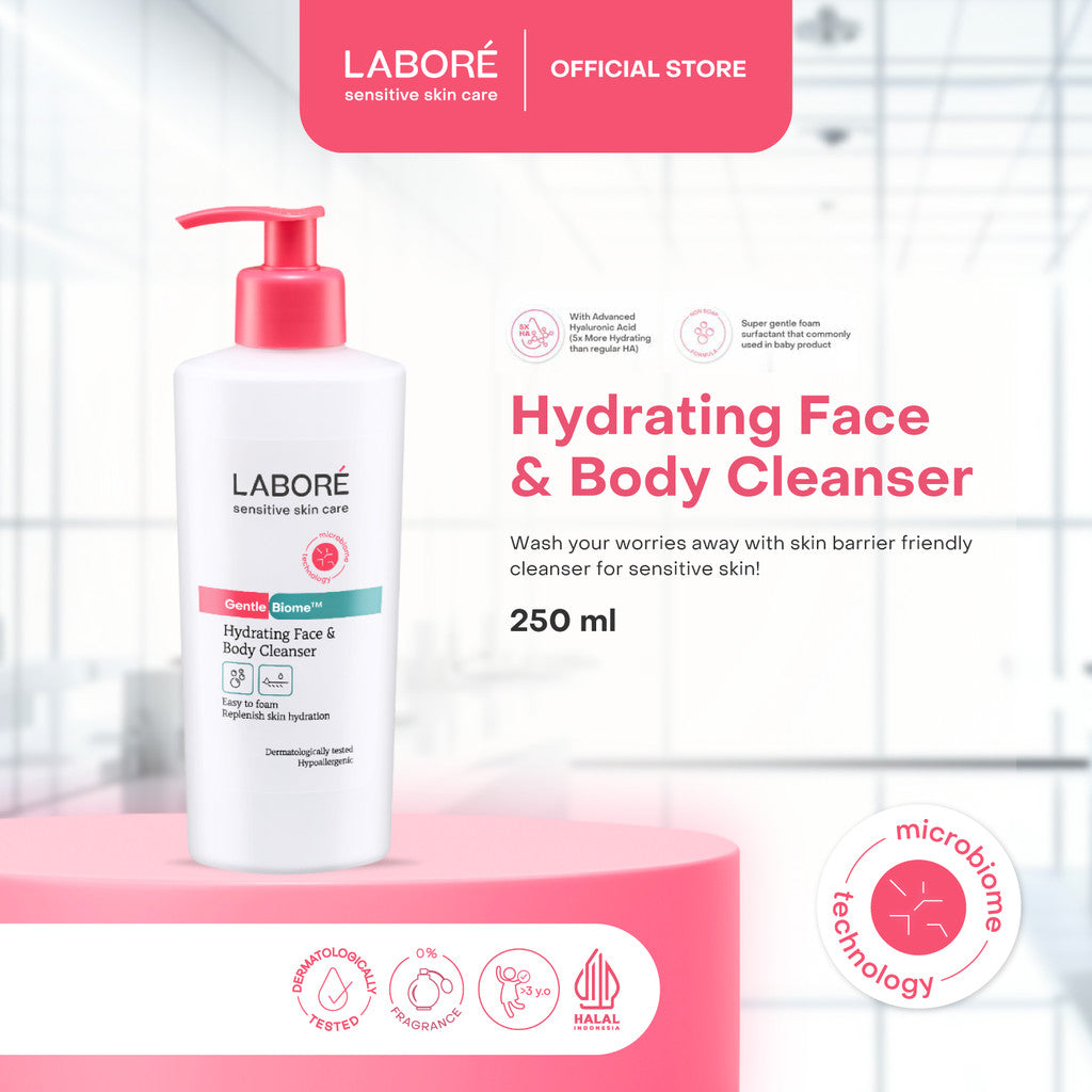 Labore Postpartum Skin Recovery Kit - Topicalm Cream 85 mL, Face & Body Cleanser 250 mL- Skincare Sabun dan Krim untuk Ibu dan Anak |Aman untuk Kulit Busui, Bumil, dan Bayi diatas 1 Tahun