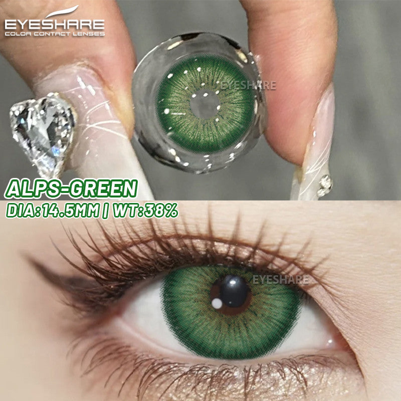 Eyeshare Softlens Big Eyes SAHARA Brown 1Pasang Lensa Kontak 14.5mm Gray Softlen
