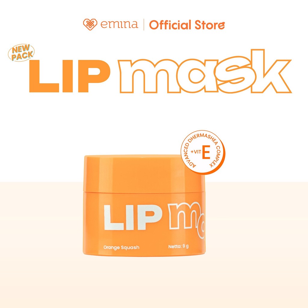 [SPECIAL 11.11] Emina Lip Mask x Musik Tiger - Masker Perawatan Bibir Lembab, High-Moisture Tech, Mencerahkan bibir, menghaluskan dan melembabkan
