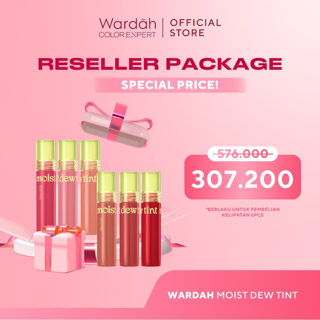 [FLASH SALE] WARDAH Moist Dew Tint 3g - With Oatmilk+Pentavitin - Ombre - Bibir Lembab - Coverage Tahan Seharian 24 Jam - Liptint Lip Stain Lipgloss Lip Tint Lip Matte Lipstick Lip Cream - Glossy Lip Longlasting Waterproof Tahan Lama - Makeup