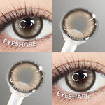 Eyeshare Softlens Big Eyes SAHARA Brown 1Pasang Lensa Kontak 14.5mm Gray Softlen