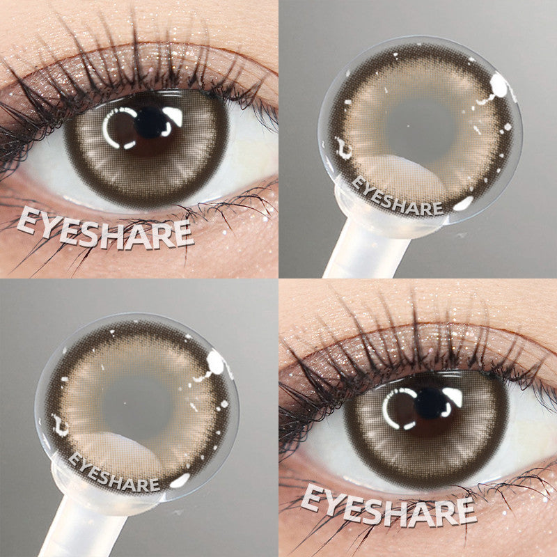 Eyeshare Softlens Big Eyes SAHARA Brown 1Pasang Lensa Kontak 14.5mm Gray Softlen