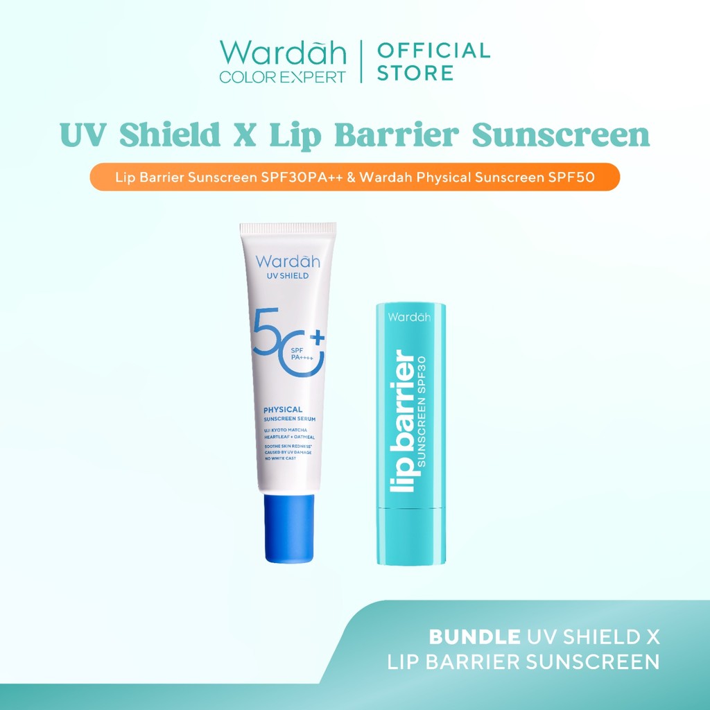 [LIPCARE SUN PROTECTION] WARDAH Lip Barrier Sunscreen SPF 30 PA+++ - Pelembab Bibir 24 Jam - Lip Balm, Lip Therapy, Lip Care, Hydrating - Petrolatum Murni 100% - Memperbaiki, Meregenerasi Sel Kulit Bibir, Menghidrasi, Mengatasi Bibir Pecah - Makeup
