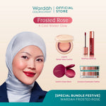 WARDAH Makeup Looks: Frosted Rose, Peachy Bloom, Mauve Radiance, Mocca Mousse – Colorfit Cushion, Liquid Lip, Lip Cream, Cream Blush, Exclusive Eyeshadow - Makeup - Tahan Lama dengan Bedak