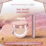 Instaperfect The Velvet Visionary Make Up (Mahogany) Look: Skin Cover Air Cushion, Silk Touch Blusher, Suede Lip Matte, Noir Lash Mascara