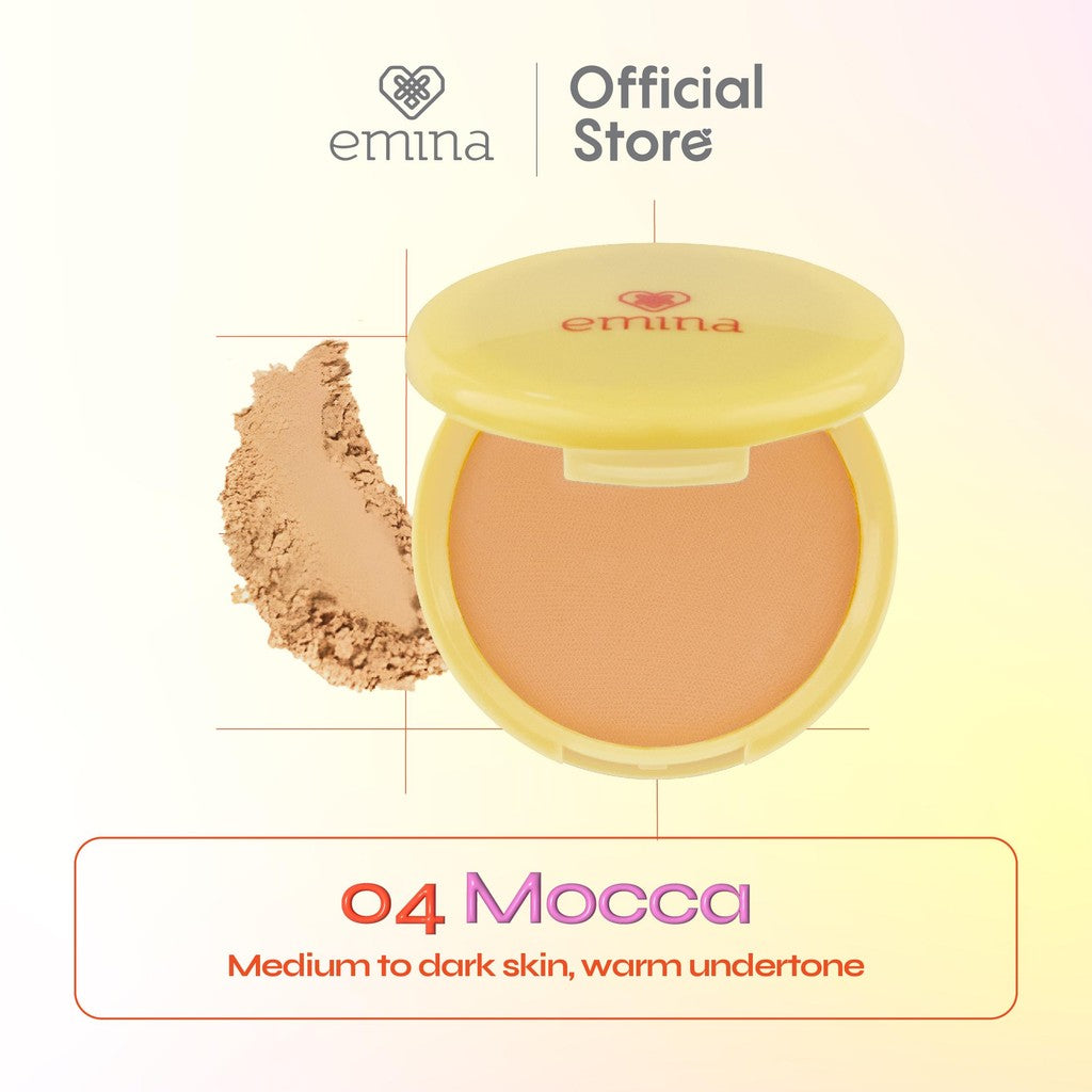 [SPECIAL 11.11] Emina Daily Matte Compact Powder x Muzik Tigerr 11 g - Bedak Padat Matte Finish & Oil Control Tahan Sampai 8 Jam