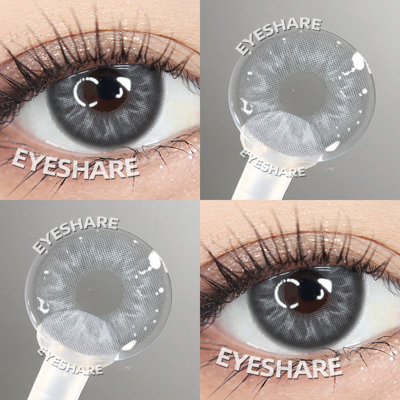 Eyeshare Softlens Big Eyes SAHARA Brown 1Pasang Lensa Kontak 14.5mm Gray Softlen