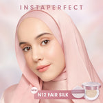SPECIAL EDITION Instaperfect Skincover Air Cushion SPF 50++++ 11g - Make Up Cushion Foundation Blurring Semi Matte Finish (Real Skin Buildable Coverage, Transferproof, Non Comedogenic)- Bedak Foundation Tahan Lama