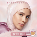 SPECIAL EDITION Instaperfect Skincover Air Cushion SPF 50++++ 11g - Make Up Cushion Foundation Blurring Semi Matte Finish (Real Skin Buildable Coverage, Transferproof, Non Comedogenic)- Bedak Foundation Tahan Lama