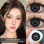 Eyeshare Softlens Big Eyes SAHARA Brown 1Pasang Lensa Kontak 14.5mm Gray Softlen