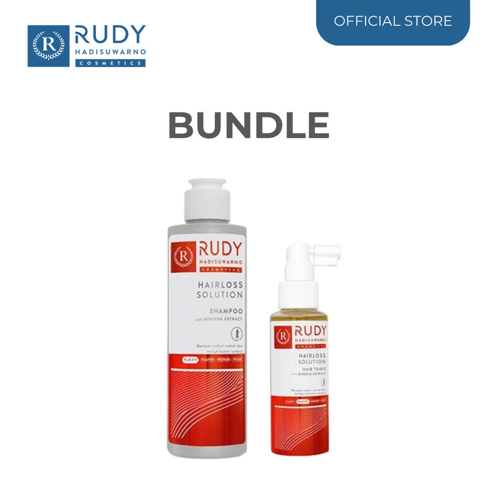 [BUNDLE] Rudy Hadisuwarno Hairloss Solution Shampo 200ml & Tonic 100ml