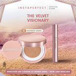 Instaperfect The Velvet Visionary Make Up (Mahogany) Look: Skin Cover Air Cushion, Silk Touch Blusher, Suede Lip Matte, Noir Lash Mascara
