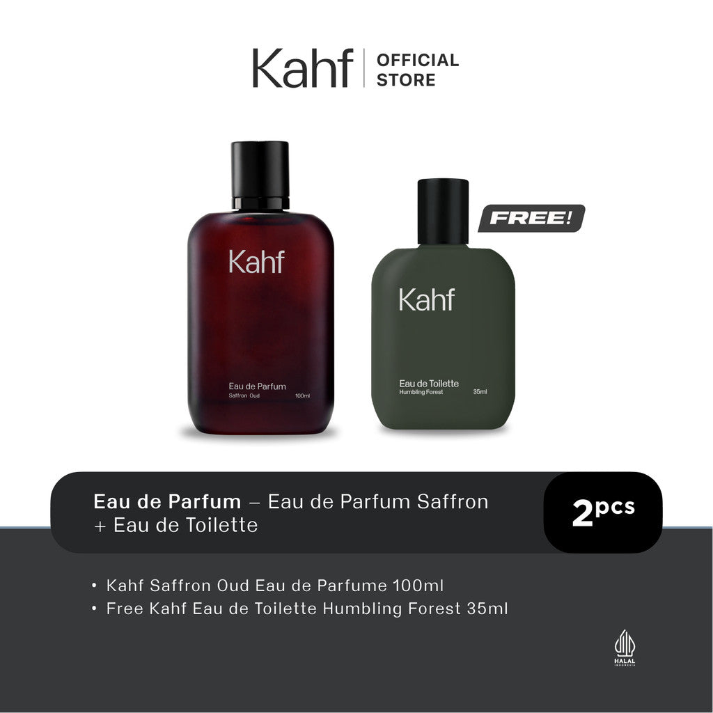 [SPECIAL 11.11 : B1G1 - NEW LAUNCH! KAHF INVIGORATING WATERFALL & HUMBLING FOREST EAU DE PARFUM] Eau de Toilette 35 ml & Eau de Parfum 100 ml - EDT EDP Fragrance - Parfum Pria Lokal Wangi Tahan Lama & Percaya Diri Seharian - Suitable for Daily Use
