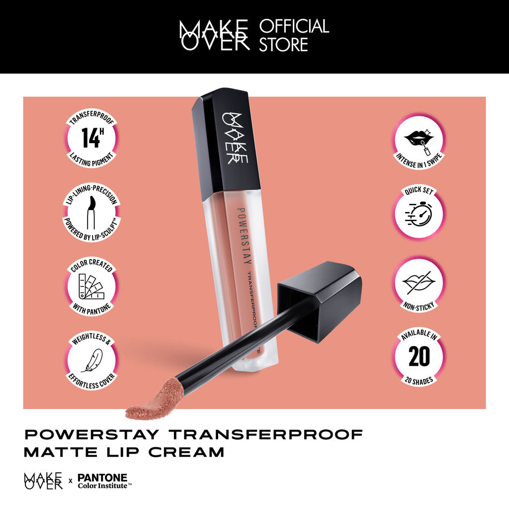 [ SPECIAL PRICE ] MAKE OVER Powerstay Transferproof Matte Lip Cream