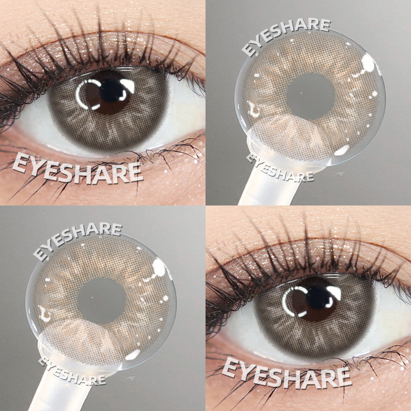 Eyeshare Softlens Big Eyes SAHARA Brown 1Pasang Lensa Kontak 14.5mm Gray Softlen