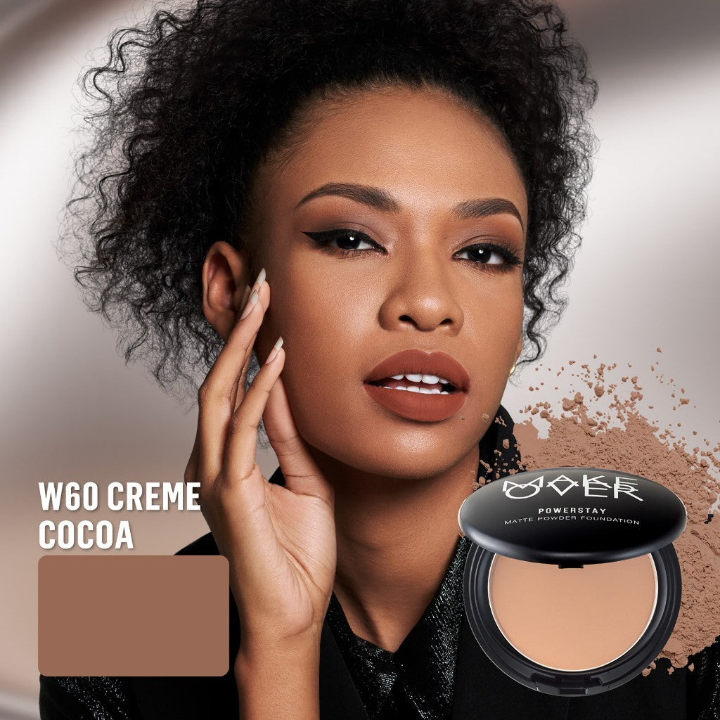 [ SPECIAL PRICE ] MAKE OVER Powerstay 24H Matte Powder Foundation -  Bedak Padat High Coverage Ringan Bedak Compact Wajah Flawless Make Up Tahan Lama 24 Jam Non-Comedogenic BEST SELLER Poreless DFW Nadya Hutagalung Pony Mira Agile Zsa Zsa Utari