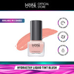 MAKE OVER Prismatic Glow Hydrate Blush Bundle: Hydrastay Prismatic Glass Cushion + Hydrastay Liquid Tint Blush - Paket Cushion Glow Blush On Tahan Lama Flawless Baru CreamBlush