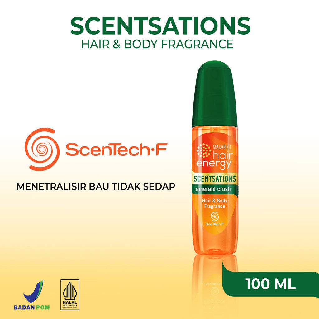 Paket Makarizo Hair Energy Scentsations White Musk & Emerald Crush 100mL