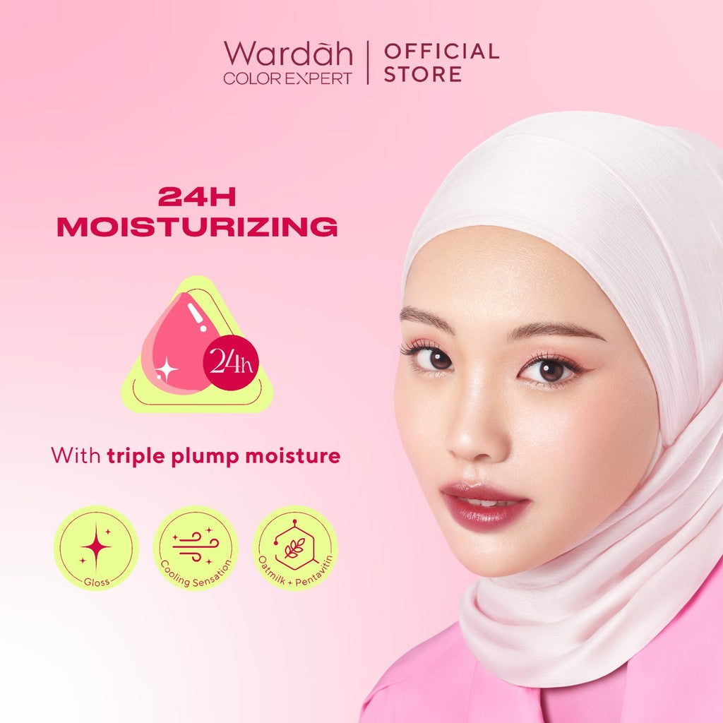 [FLASH SALE] WARDAH Moist Dew Tint 3g - With Oatmilk+Pentavitin - Ombre - Bibir Lembab - Coverage Tahan Seharian 24 Jam - Liptint Lip Stain Lipgloss Lip Tint Lip Matte Lipstick Lip Cream - Glossy Lip Longlasting Waterproof Tahan Lama - Makeup
