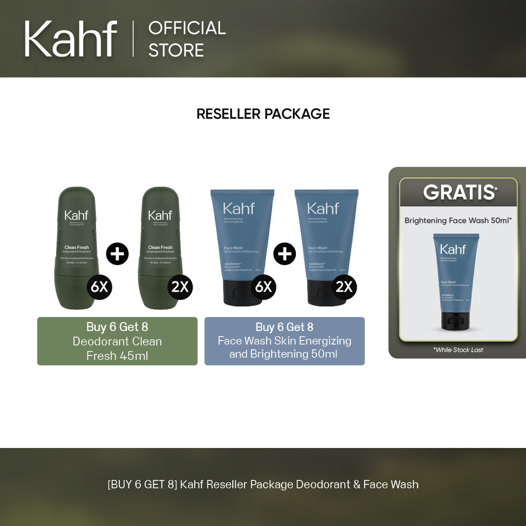 [BUY 6 GET 8] Kahf Reseller Package Deodorant & Face Wash