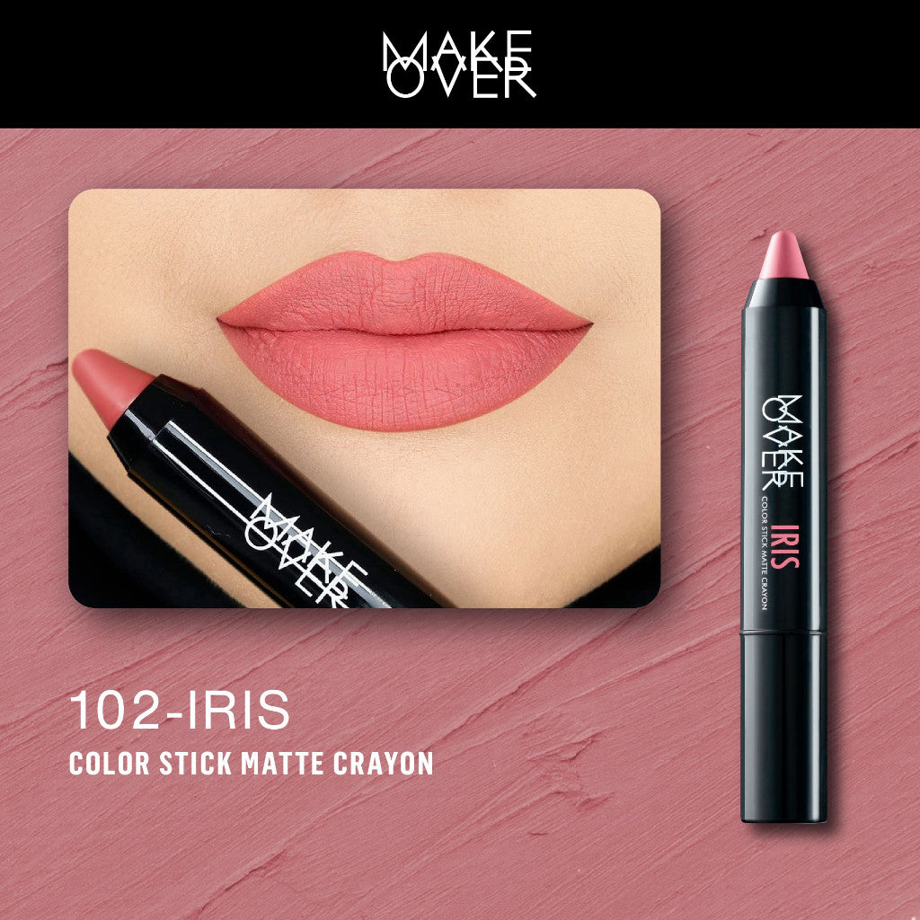 [TINTINTINWIN'S PICKS] MAKE OVER Color Stick Matte Crayon 2.6 g - Lipstick Lipstik Bibir Matte untuk Base Ombre BEST SELLER