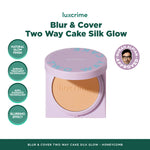 CANTIK - LUXCRIME Blur & Cover Two Way Cake Silk Glow 8.5gr Original - LUXCRIME TWC Silk Glow - Bedak Foundation Padat High Coverage Untuk Kulit Halus Tanpa Pori Bebas Minyak Tahan 24 Jam