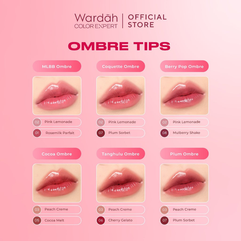 [FLASH SALE] WARDAH Moist Dew Tint 3g - With Oatmilk+Pentavitin - Ombre - Bibir Lembab - Coverage Tahan Seharian 24 Jam - Liptint Lip Stain Lipgloss Lip Tint Lip Matte Lipstick Lip Cream - Glossy Lip Longlasting Waterproof Tahan Lama - Makeup