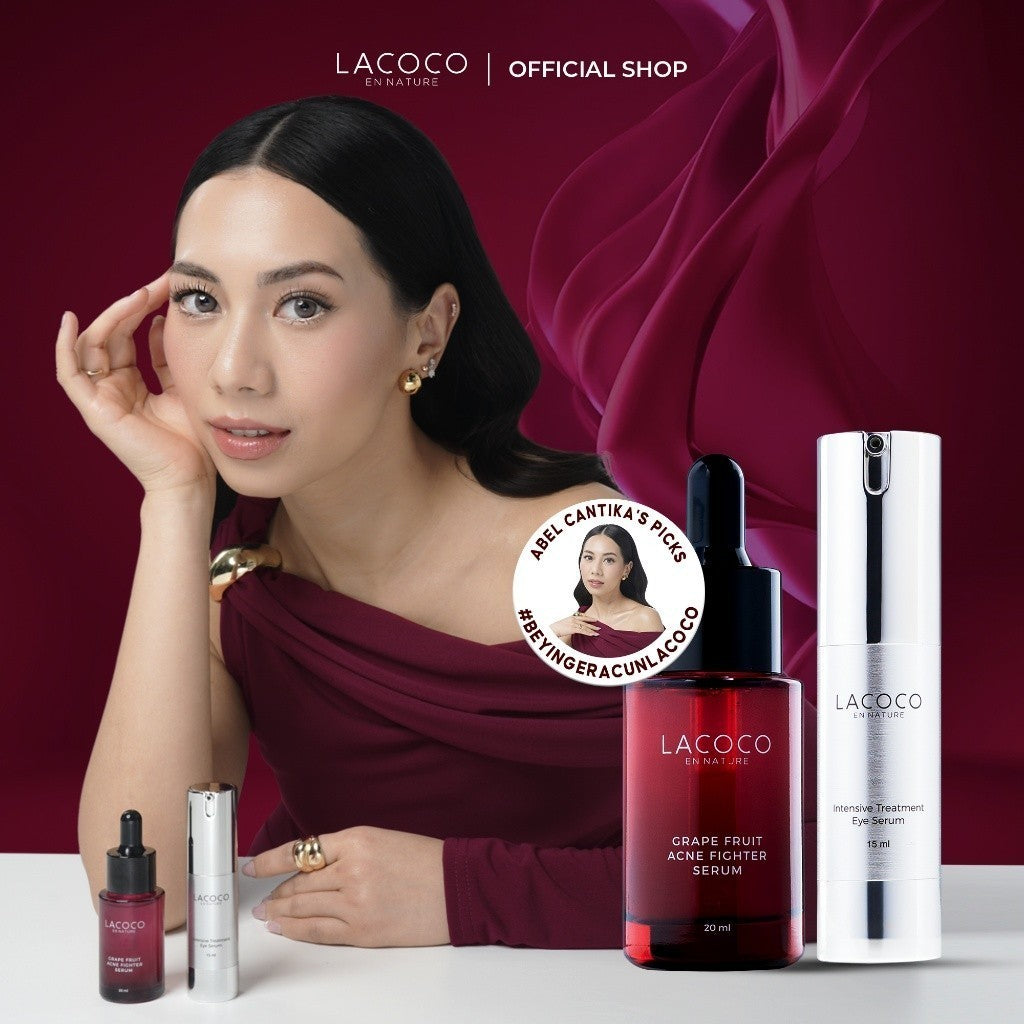 [Abel Cantika Signature Bundle] Grape Fruit Acne Serum 20ml + Intensive Eye Serum #BeyiNgeracunLacoco