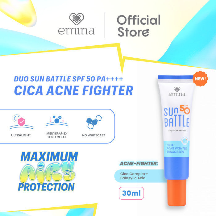 Emina Max Airy Protection Sun Battle - PAKET ISI 2 SUNSCREEN