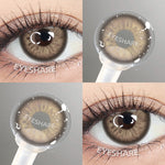 Eyeshare Softlens Big Eyes SAHARA Brown 1Pasang Lensa Kontak 14.5mm Gray Softlen