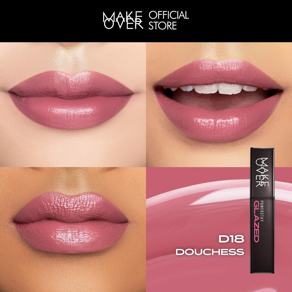 [TINTINTINWIN'S PICKS] MAKE OVER Powerstay Glazed Lock Lip Pigment - Plump Glazed Next Level Lip Gloss Lip Cream Transferproof Pigmented Tahan Lama 24 Jam Ringan Tidak Lengket di Bibir Lipstick Lipcream Lipstik DFW Nadya Hutagalung Pony Mira Agile Zsa Zsa