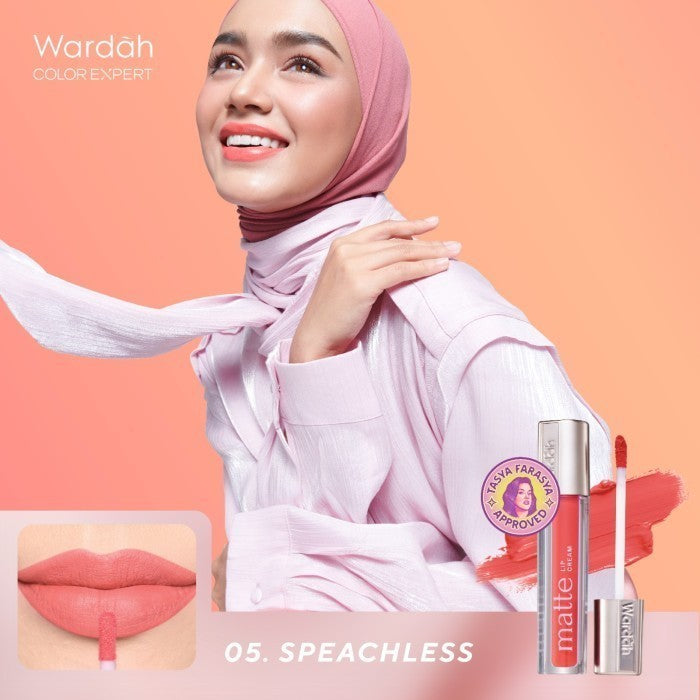 MOST LOVED! WARDAH Matte Lip Cream 4 g Warna Intense dan Tahan Lama Matte Finish Teksture Creamy Liptint Lip Stain Lipstik Lip Tint Lip Matte Lipstick Lipcream Glossy Longlasting Waterproof Tahan Lama Makeup Dark Lips Two Tone Lip Library