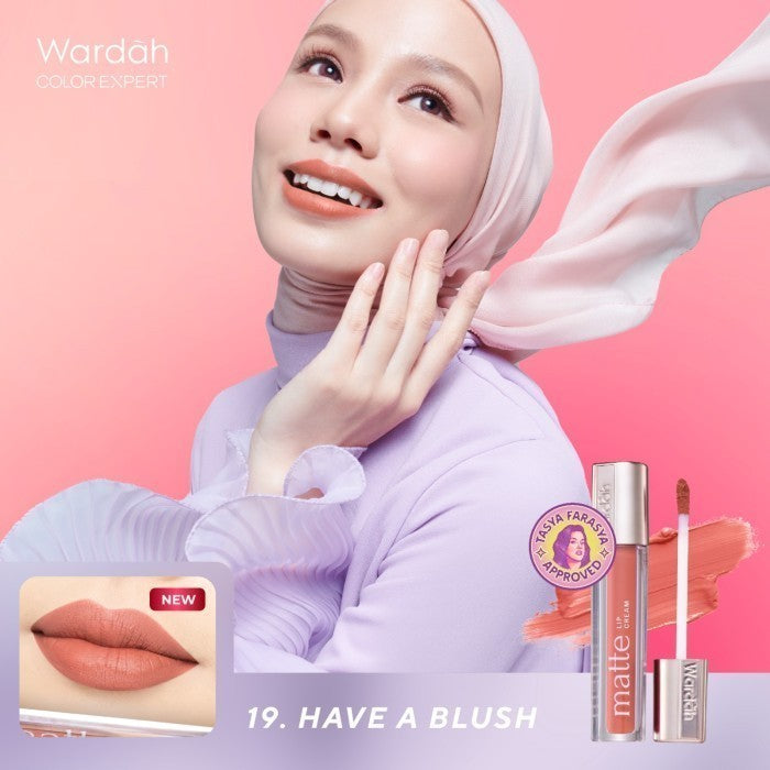 MOST LOVED! WARDAH Matte Lip Cream 4 g Warna Intense dan Tahan Lama Matte Finish Teksture Creamy Liptint Lip Stain Lipstik Lip Tint Lip Matte Lipstick Lipcream Glossy Longlasting Waterproof Tahan Lama Makeup Dark Lips Two Tone Lip Library