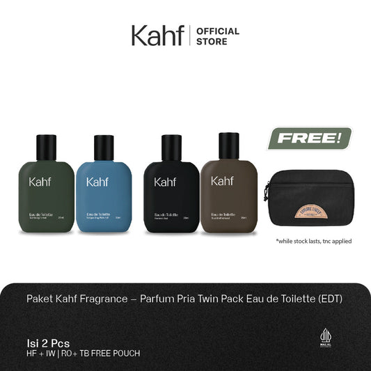 Paket Kahf Fragrance - Parfum Pria Twin Pack Eau de Toilette (EDT)