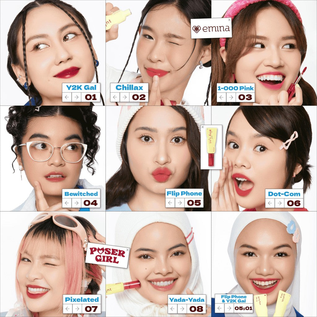 Emina Airy Surprise Tint x Muzik Tiger 3 g + Keychain - Lip Tint Ringan, Longlasting, Tahan Lama, Waterproof