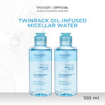 [TWINPACK] WARDAH Micellar Water 100ml All Series - Perfect Bright, Calm and Soothe Nature Daily, Acnederm, Lightening Oil Infused - Pembersih Wajah Make Up Remover Waterproof Tanpa Bilas - Skincare