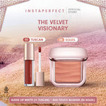 Instaperfect The Velvet Visionary Make Up (Mahogany) Look: Skin Cover Air Cushion, Silk Touch Blusher, Suede Lip Matte, Noir Lash Mascara