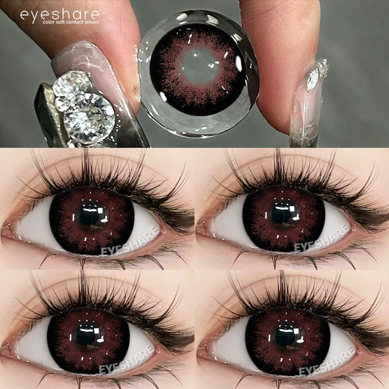 Eyeshare Softlens Big Eyes SAHARA Brown 1Pasang Lensa Kontak 14.5mm Gray Softlen