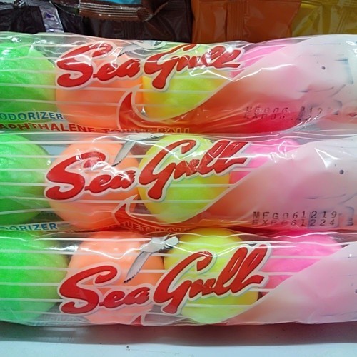 ISI 5 PCS Seagull Kamper Karbol / Pengharum Ruangan Bentuk Bola Warna-warni