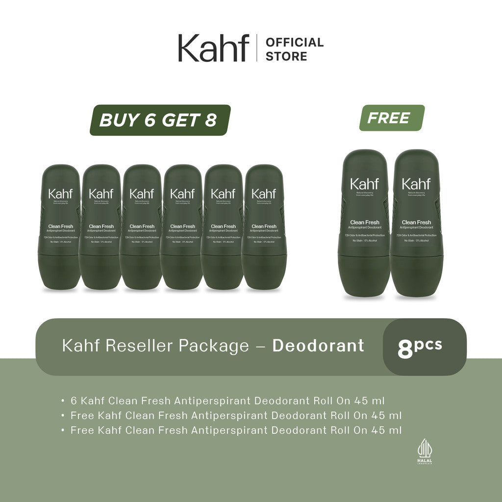 [BUY 6 GET 8] Kahf Reseller Package Deodorant & Face Wash