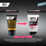 Men's Biore Micro Scrub Sabun Muka Pria Untuk Kulit Berjerawat Acne Bacterior Eksfoliasi 100 gr Twin Pack - Facial Wash