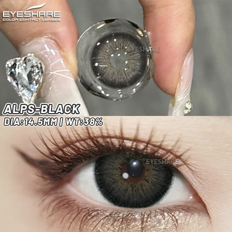 Eyeshare Softlens Big Eyes SAHARA Brown 1Pasang Lensa Kontak 14.5mm Gray Softlen