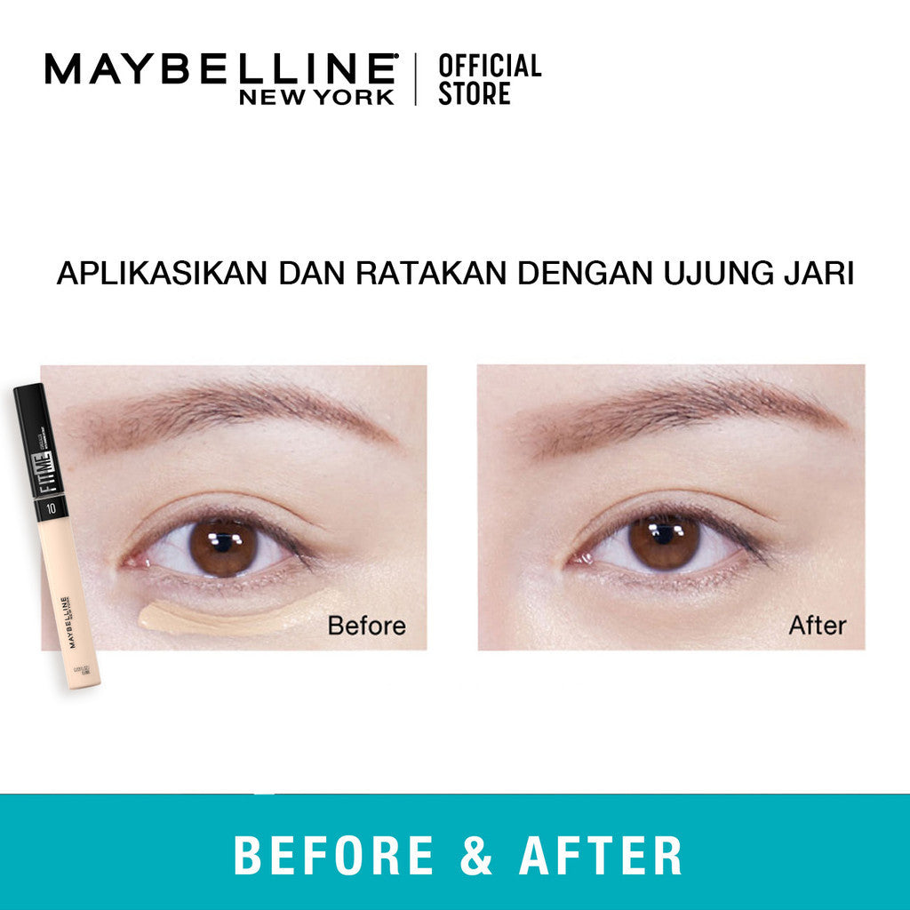 MAYBELLINE OFFICIAL Paket Hemat Face Makeup Fit Me Primer + Liquid Foundation 128 + Concealer 30 | Kulit Kuning Langsat