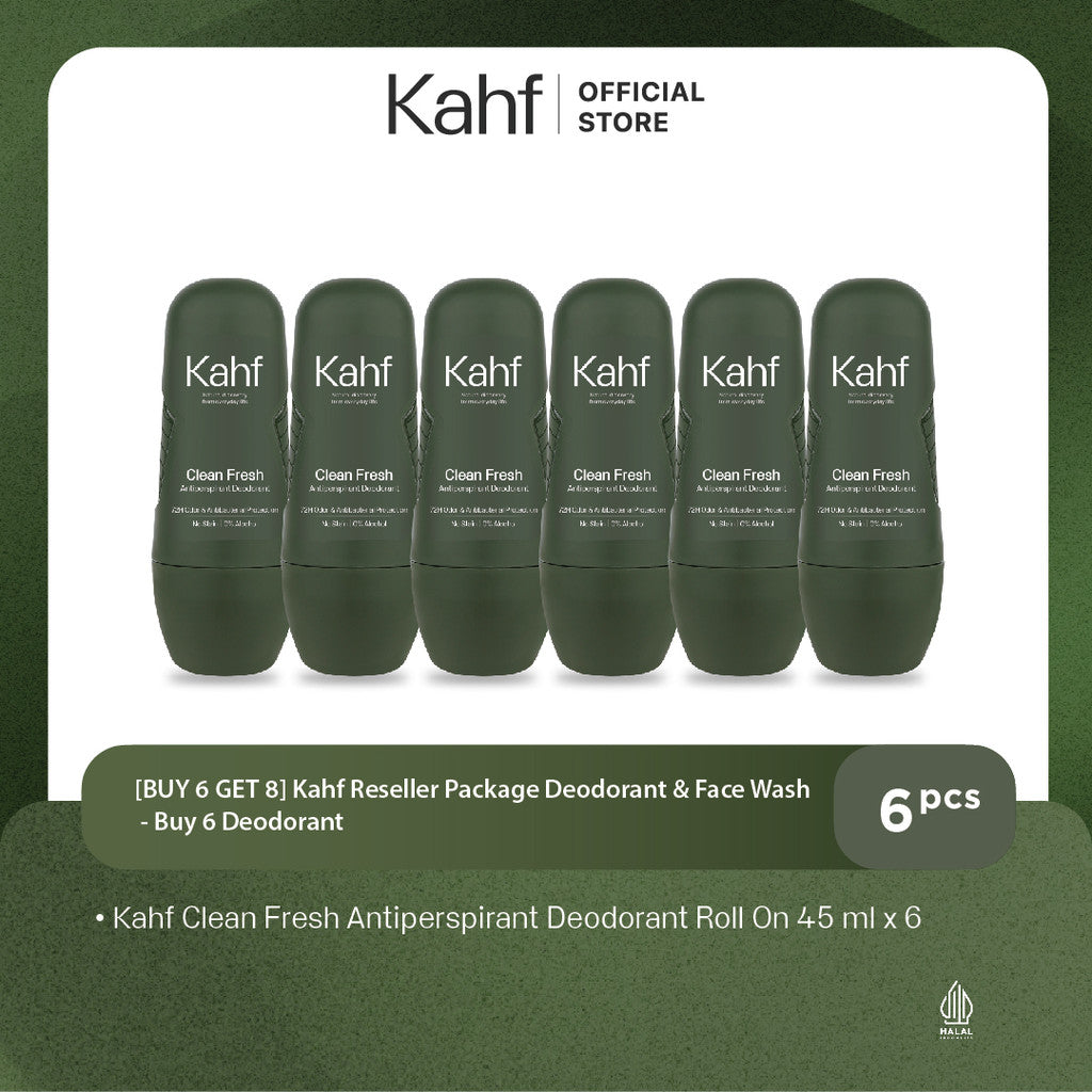 [BUY 6 GET 8] Kahf Reseller Package Deodorant & Face Wash