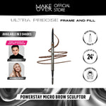 Make Over Powerstay Micro Brow Sculptor 0.07 g - Alis Serat, Tahan Lama, Pensil Alis Waterproof